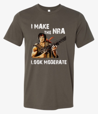 'i Make The Nra Look Moderate' Rambo T-shirt, Libertarian - Cheer Papa Shirt