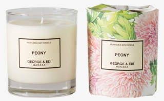 Peony Perfumed Soy Candle - Scented Candle Png