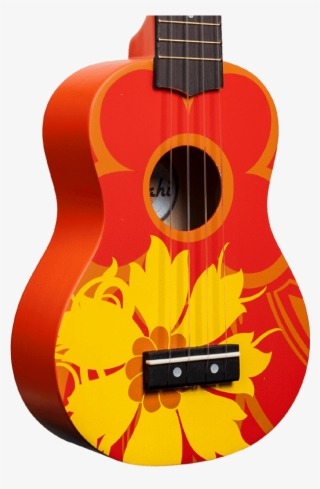 Amahi Dduk5 Soprano Ukulele - Orange Ukulele Painted