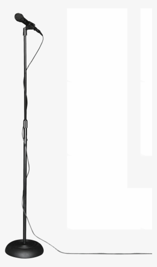 Round Base Microphone Stand With Adjustable Height
