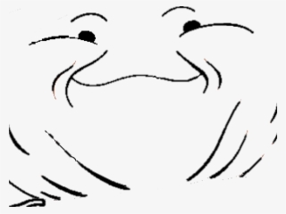 Picture Of A Mad Face - Line Art