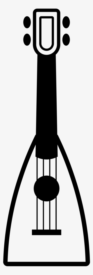 Fluke Ukulele - Banjo Clipart Black And White