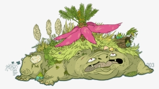 “ This Venusaur Is Too Heavy To Lift Itself, And Has - Mega Venusaur Fanart