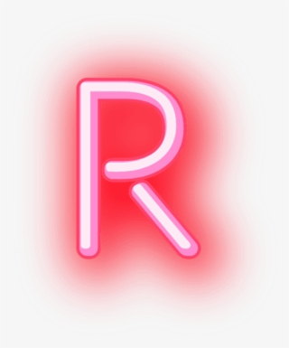 R Letters Neon Glowing Words Ela Grammer Cool Grammer - Sign
