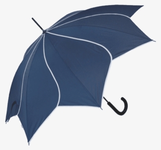 Navy Flower Umbrella - Funky Umbrella Drawing
