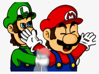 Luigi Tickling Mario By Emeffy - Mario And Luigi Tickle Fight