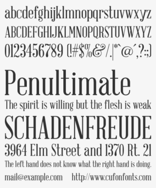 Abraham Lincoln Font Preview - Condensed Typewriter Font