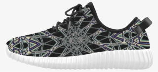 Fishnet Fractal Abstract Grus Men's Breathable Woven - Shoe Tessellation