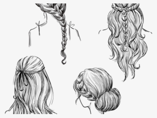 Drawn Braid Hand Drawn - Braided Hairstyles How To Draw Different ...