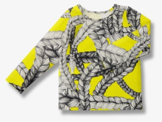 Long Sleeve Shirt Pau Braid Dark Yellow 80 140cm - Vimma Letti Kangas