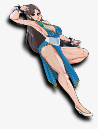 Chun-li Waifu Sticker - Illustration