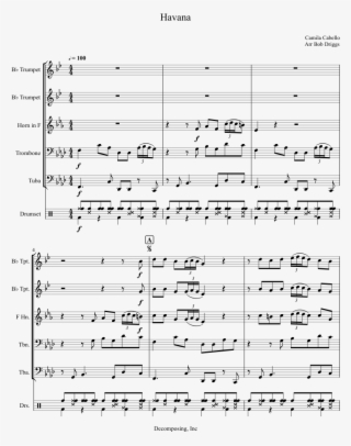 Brass Quintet Sheet Music For Trumpet, French Horn, - You Re A Mean One Mr Grinch Brass Quartet Tuba