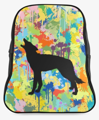 Black Wolf Colorful Splash Your Colorbackgr School - English Cocker Spaniel