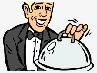 Dying Clipart Waiter - Clip Art Waiter Transparent