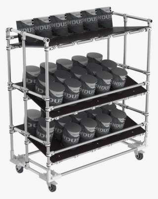 Ergonomic Lean Manufacturing Cart - Shelf
