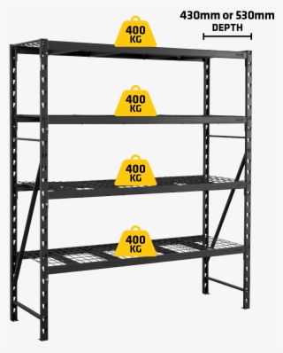Suitable Load Rating Of 400kg Per Shelf, This Range - Rack It 400kg