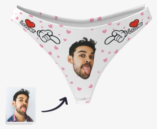 Women's Custom Face Thong Panty - Thong