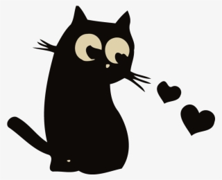 Cat With Heart Eyes Vector Image - Illustration