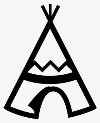 Black And White Teepee Clipart