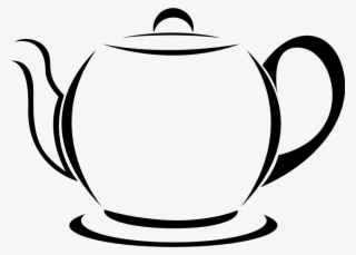 Medium Image - Tea Pot Clip Art Black And White