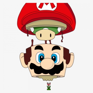 Mario Head Surrealista - Cartoon