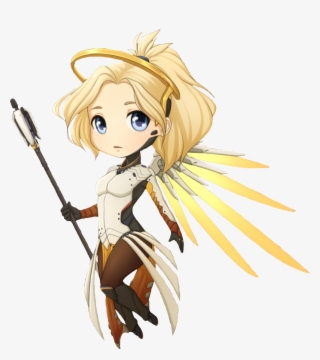 Freetoedit Overwatch Mercy Cute Art Pictures Png Freetoedit - Mercy Fanart Chibi