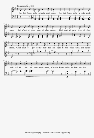 Cadet Rousselle/partition - Wikisource - Sheet Music