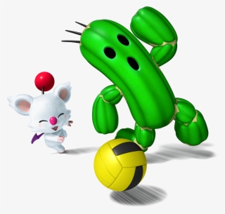 Moogle And Cactuar Playing Dodgeball - Mario Sports Mix Cactuar