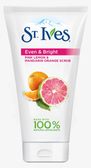 Detail Uk St Ives Pink Lemon And Mandarin Orange Face - St Ives Even & Bright Pink Lemon