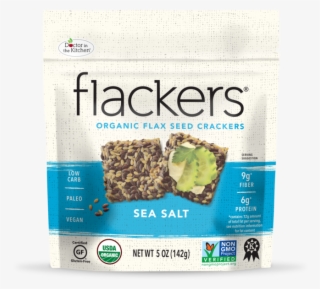 Sea Salt Flaxseed Crackers