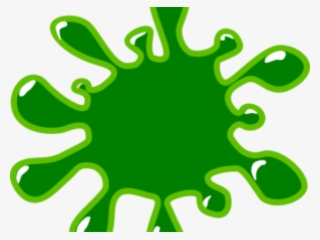 Colours Clipart Green - Blood Spatter Clip Art
