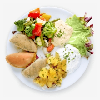 A Pale-skin Female Model With Dark Eye Shadow And Tied - Greek Salad