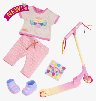 Owl Be Cruisin Deluxe Scooter Outfit For 18-inch Dolls - Toy Instrument