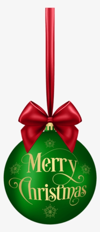 Free Png Merry Christmas Ball Greendeco Png - Christmas Decoration