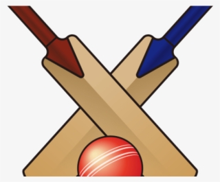 Stump Clipart Cricket Bat - Bat And Ball Png