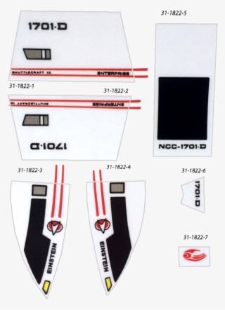 Star Trek Tng Ship Decal Set