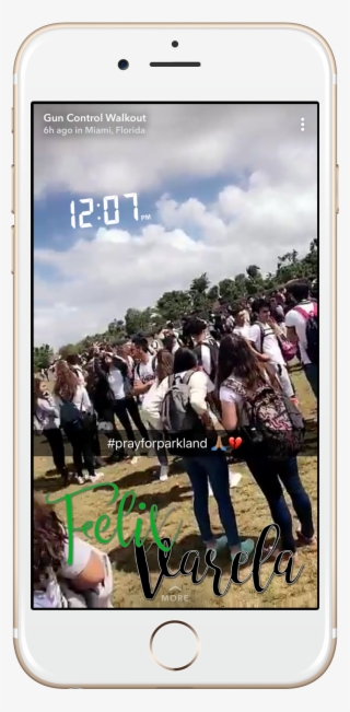 Miami Gun Walkout On Snap Map - Iphone