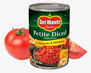 Petite Cut Diced® Tomatoes With Jalapeños And Habanero - Del Monte Petite Cut Zesty Jalapeno