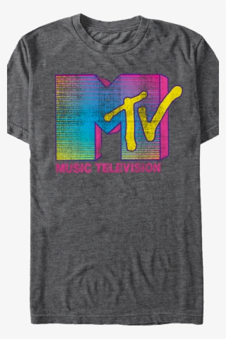 Mtv Classic Neon Logo Shirt - Shirt
