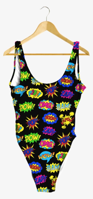 Blue Striped One-piece Swimsuit