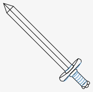 How To Draw Sword - Line Art