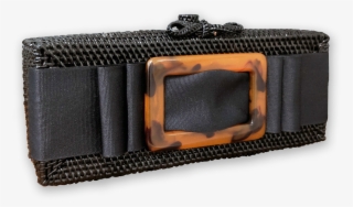 Black Bow Buckle Purse Lisi Lerch Monica Lavin Label - Leather