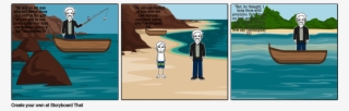 Old Man And The Sea - Cartoon