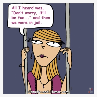 Woman In Jail Cell - Prison