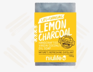 Lemon Charcoal Coconut Oil Soap 100g Bar - Graphic Design