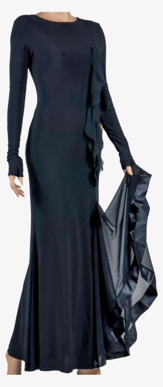 V-neck Illusion Back Ballroom & Smooth Dress - Gown