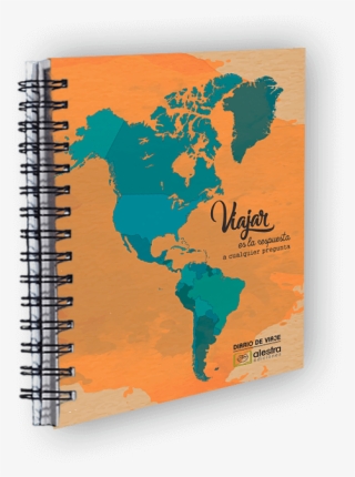 Diario De Viaje A5 Clásica “mapamundi” - World Map Icon Vector