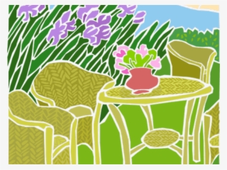 Lawn Clipart Backyard - Illustration