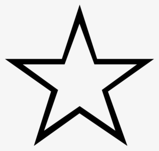 Star Line Comments - Black And White Clipart Of Star