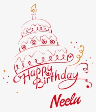Free Png Download Neelu Happy Birthday Name Png Png - Illustration